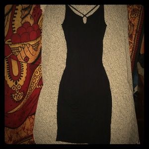 Mid thigh little black dress